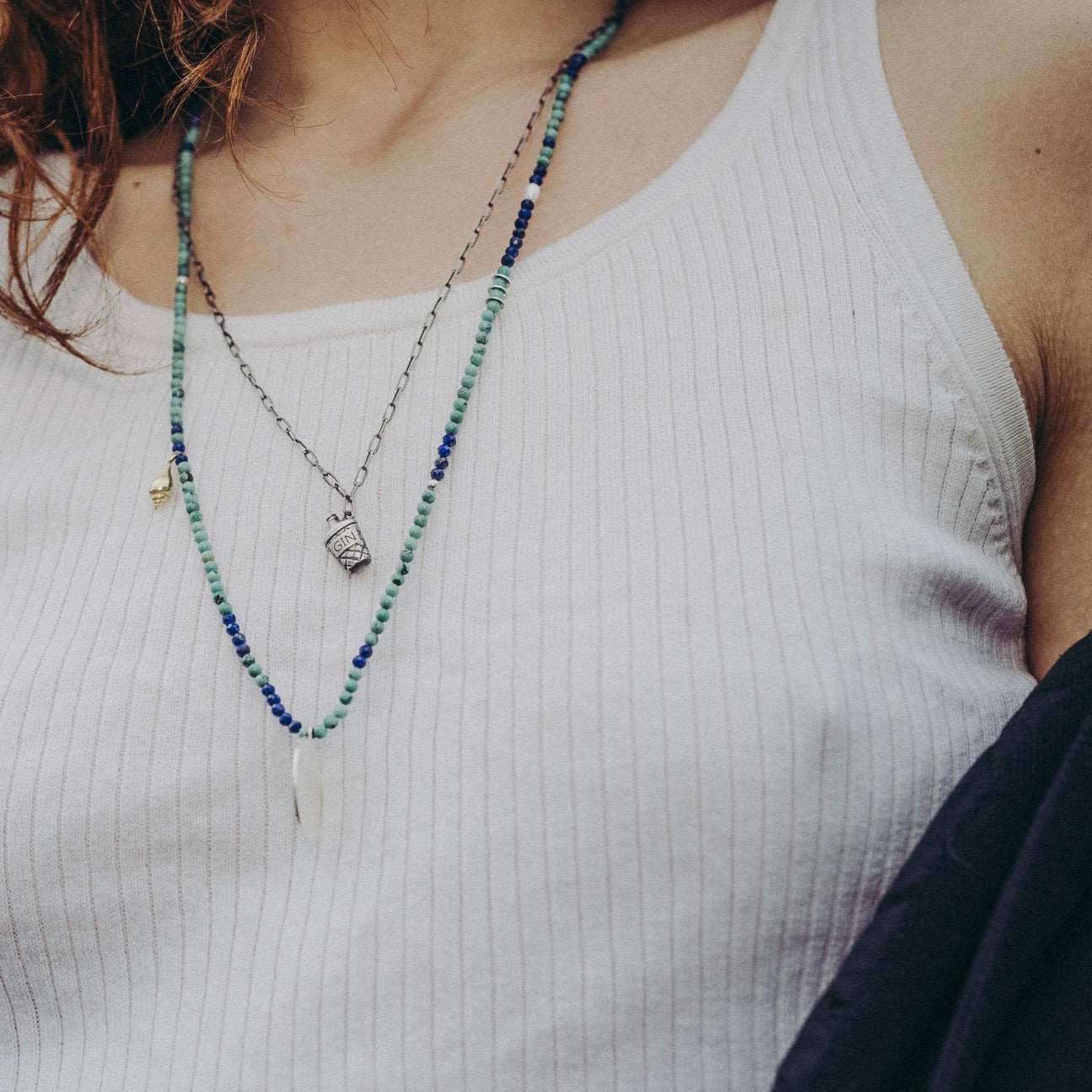 COLLIER FLASQUE CHAÎNE