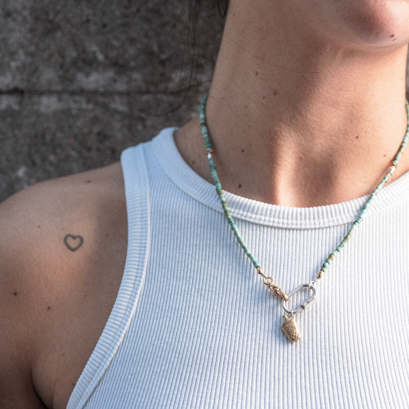 TURQUOISE FLASK NECKLACE