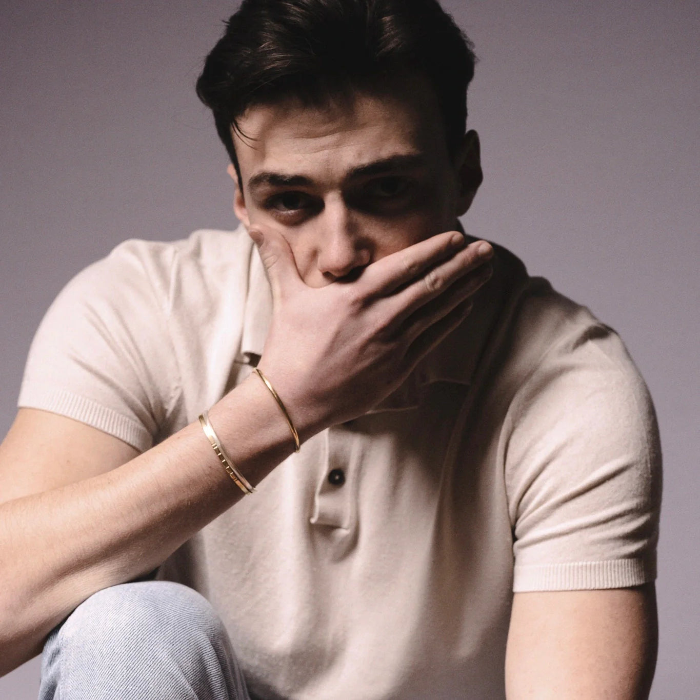 bracelet homme vermeil triton fait main