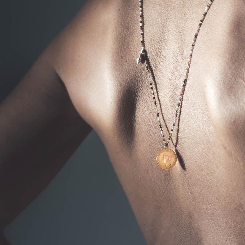 COLLIER CHAMAEROPS 1 TOURMALINE - Maison Vanité