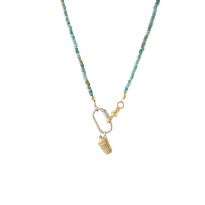 TURQUOISE FLASK NECKLACE 