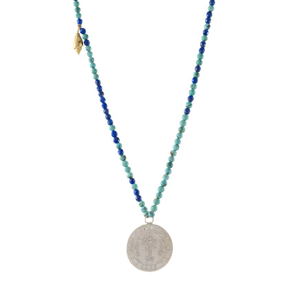 COLLIER CHAMAEROPS 1 TURQUOISE